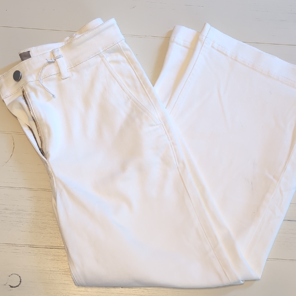 Everlane | Wide Leg Crop Pants In Bone - Picture 6 of 6